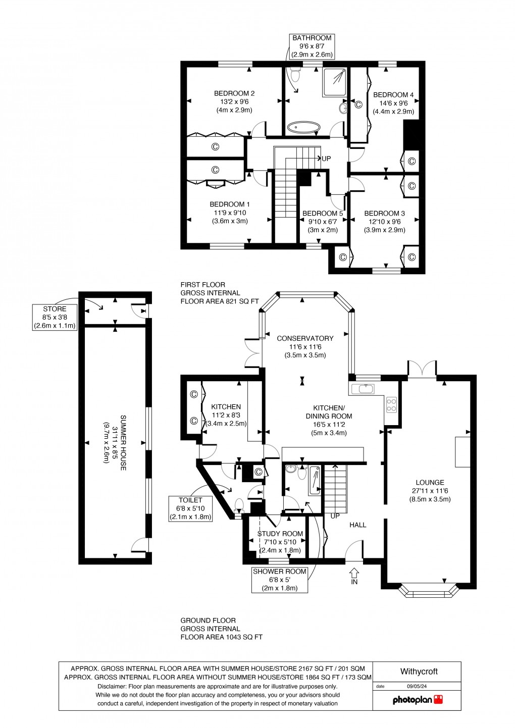Floorplan for Withycroft, Slough