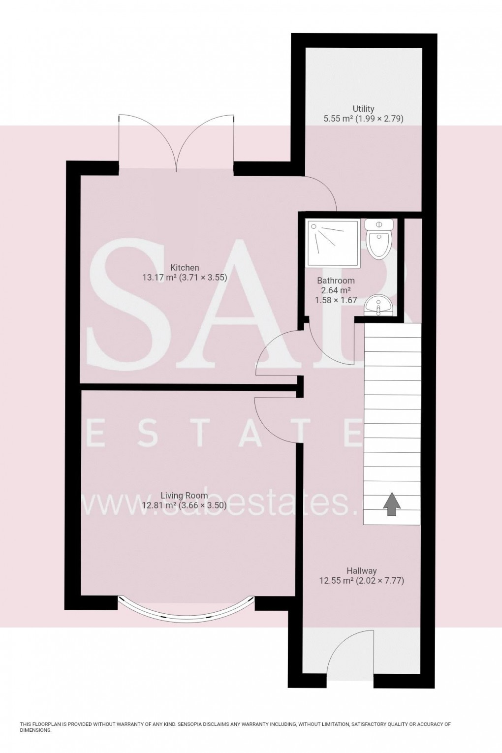 Floorplan for Rosedene Avenue, Greenford