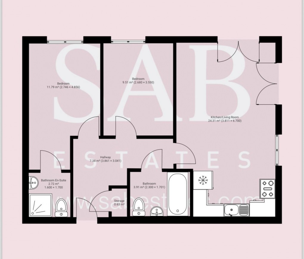 Floorplan for Taywood Road, Northolt