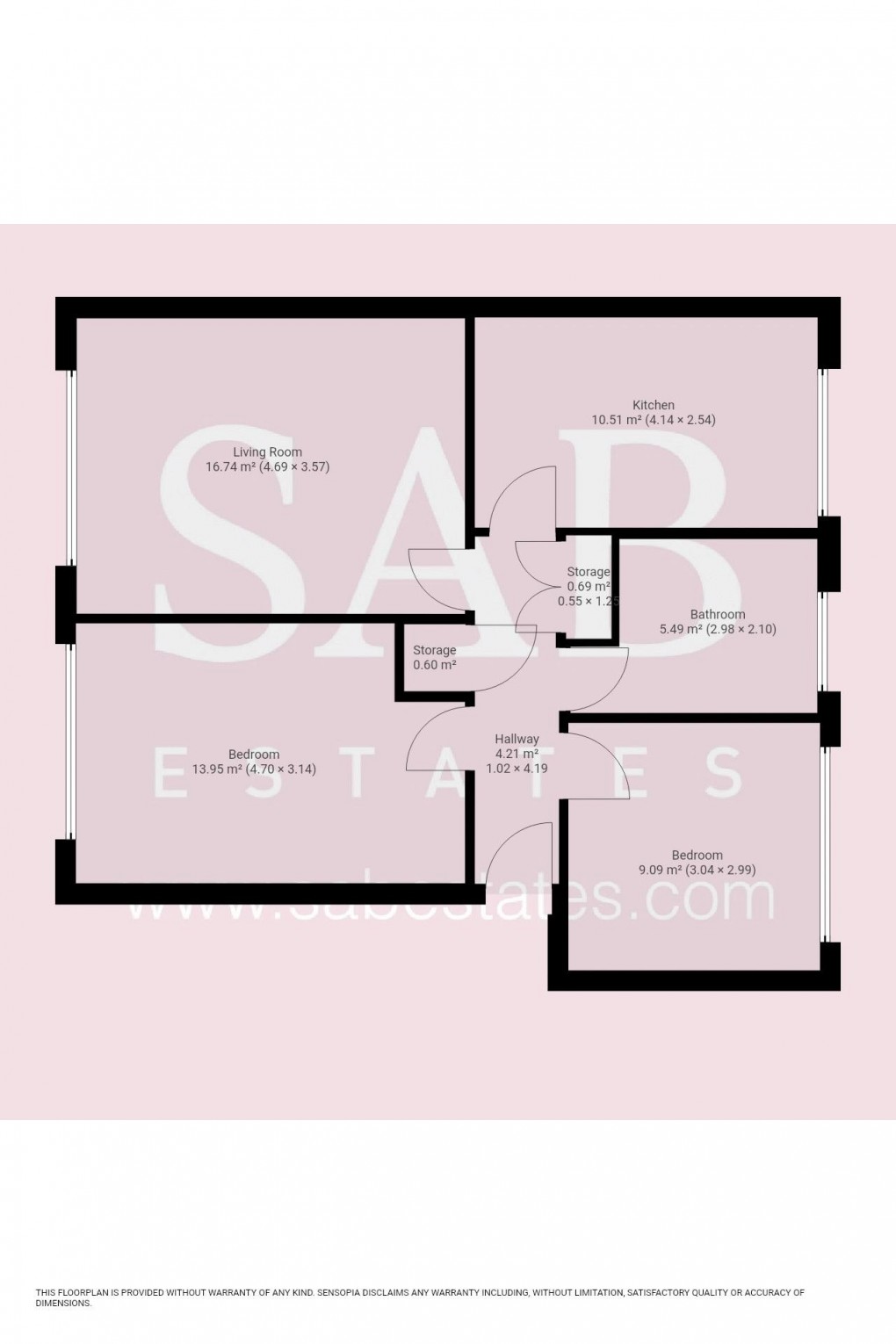 Floorplan for Stickleton Close, Greenford