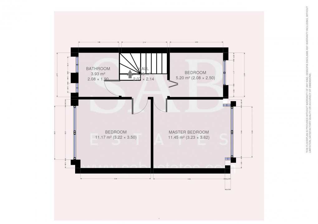 Floorplan for Westbury Avenue, Southall