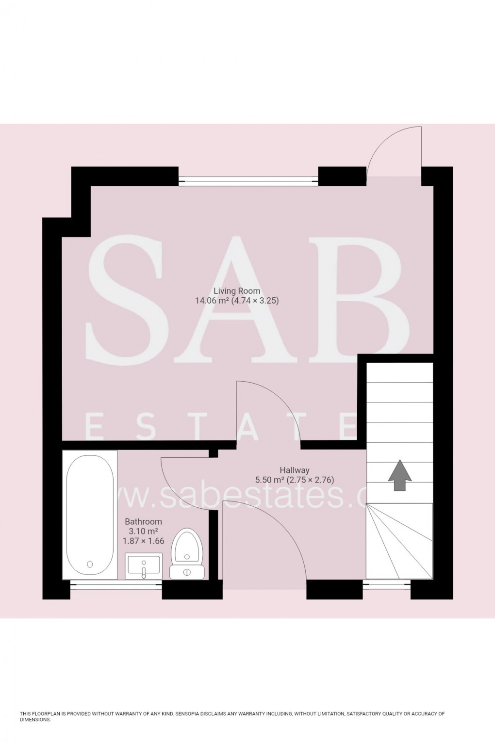 Floorplan for Verulam Road, Greenford, UB6