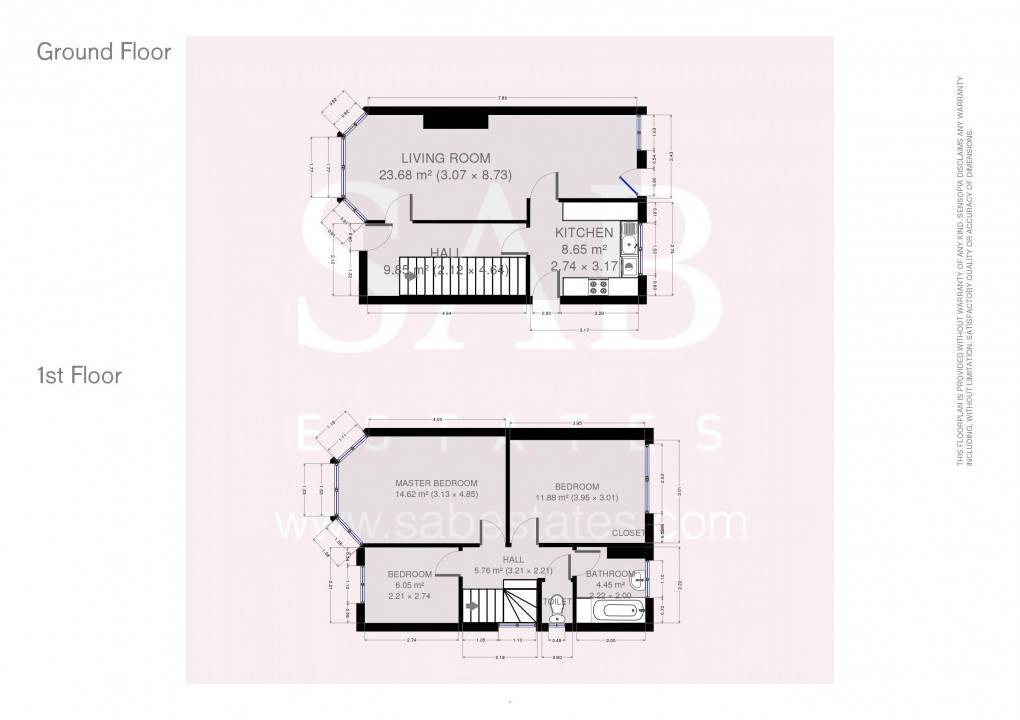 Floorplan for Newdene Avenue, Northolt