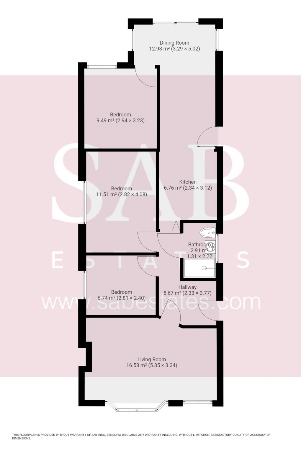 Floorplan for Millet Road, Greenford, UB6