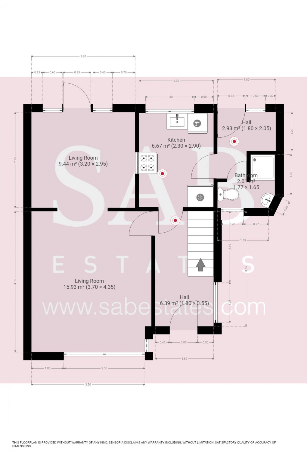 Floorplan for Henley Close, Greenford, UB6