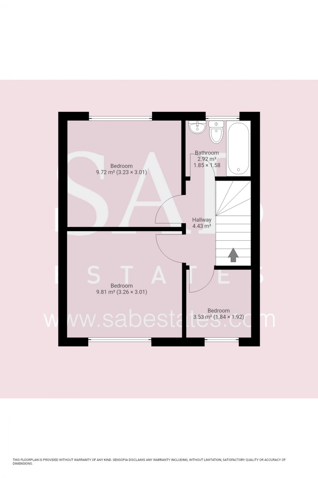 Floorplan for Fisher Close, Greenford, UB6