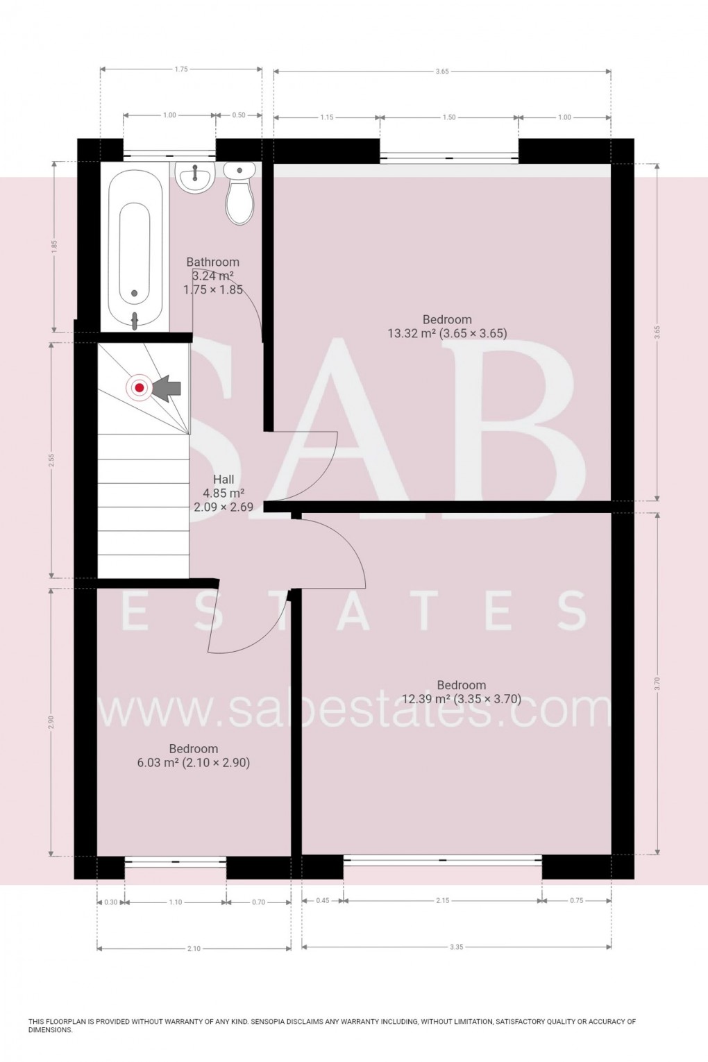 Floorplan for Princes Avenue, Greenford, UB6