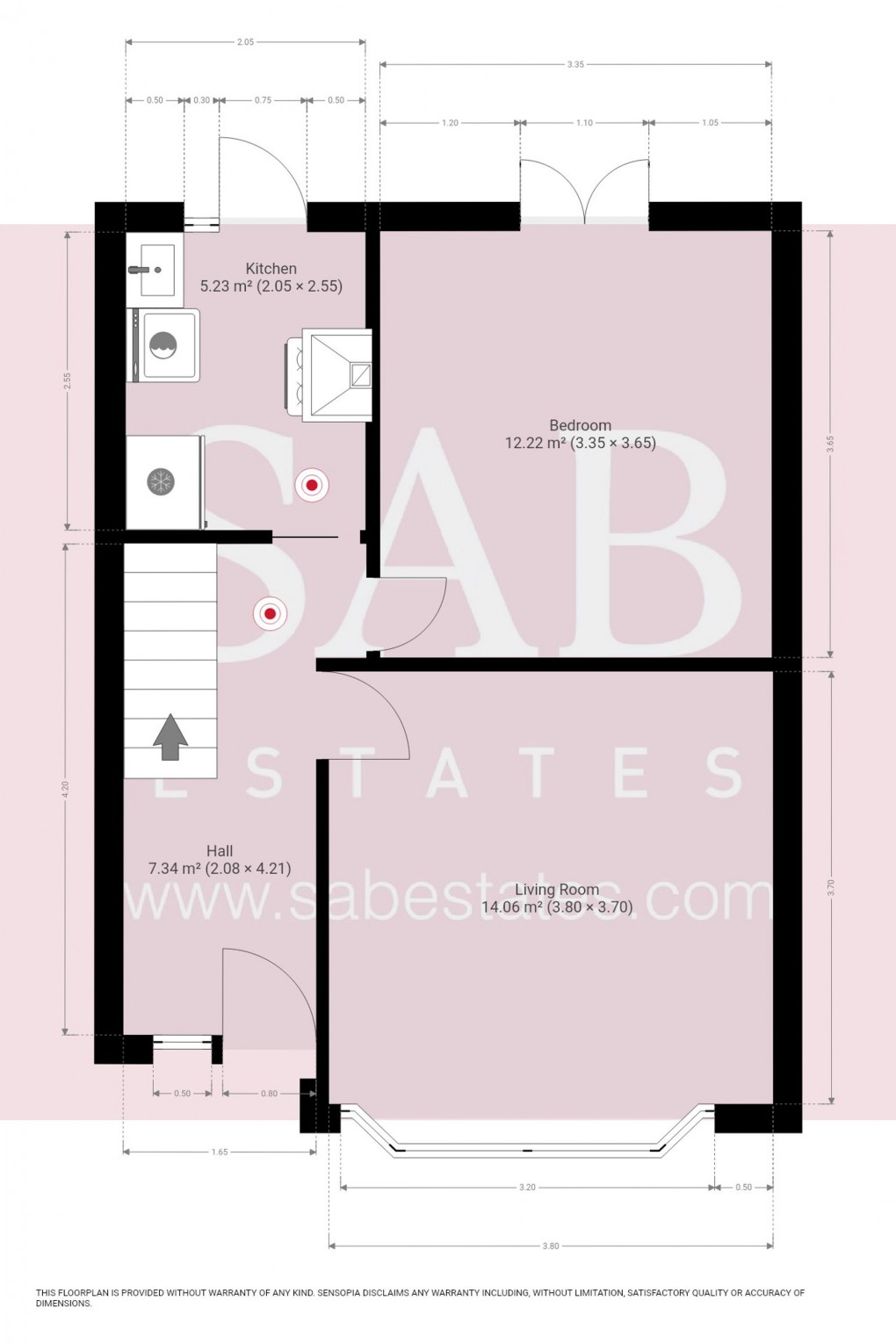 Floorplan for Princes Avenue, Greenford, UB6